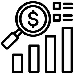 Poster - Financial Analysis Outline Icon