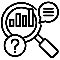 Aufkleber - Predictive Analytics Outline Icon