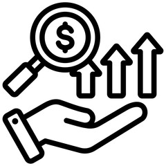 Poster - Profitability Analysis Outline Icon