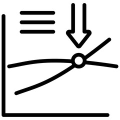 Poster - Break Even Analysis Outline Icon