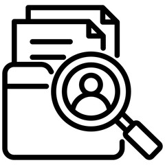 Poster - Portfolio Analysis Outline Icon