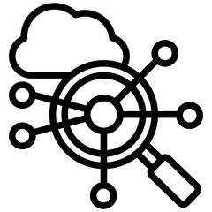 Poster - Network Analysis Outline Icon