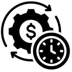 Poster - Optimization Analysis Solid Black Icon