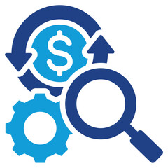Poster - Cash Flow Analysis Dual Tone Icon