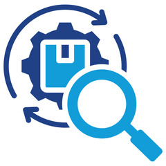 Poster - Supply Chain Analysis Dual Tone Icon