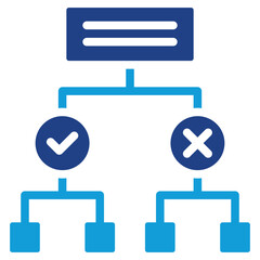 Poster - Decision Tree Analysis  Dual Tone Icon