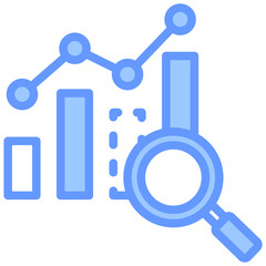 Aufkleber - Gap Analysis Lineal Blue Icon