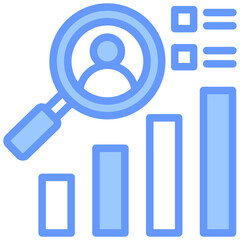 Poster - Customer Analysis Lineal Blue Icon