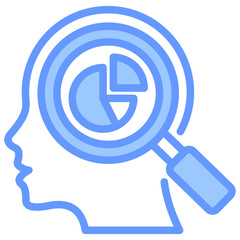 Aufkleber - Behavioral Analysis Lineal Blue Icon