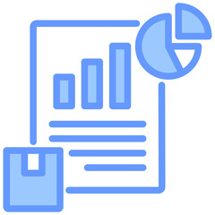 Aufkleber - Product Analysis Lineal Blue Icon