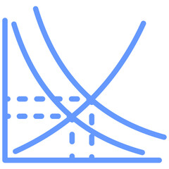 Poster - Price Elasticity Analysis Lineal Blue Icon