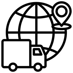 Poster - Logistic Outline Icon