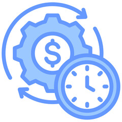 Aufkleber - Optimization Analysis Lineal Blue Icon