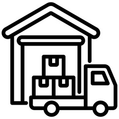Aufkleber - Wholesale Distribution Outline Icon