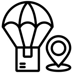 Poster - Drop Shipping Outline Icon