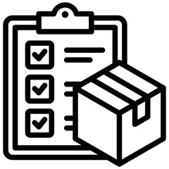 Aufkleber - Order Fulfillment Outline Icon