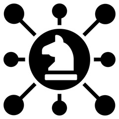 Poster - Channel Strategy  Solid Black Icon