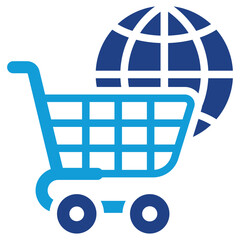 Poster - E Commerce Distribution Dual Tone Icon