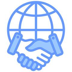 Poster - Distributor Agreement Lineal Blue Icon