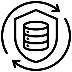 Poster - Data Governance Outline Icon