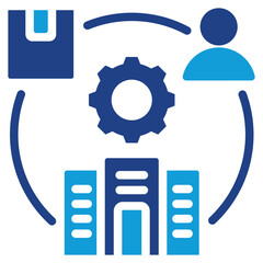 Poster - Supply Chain Management Dual Tone Icon