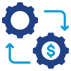 Poster - Business Process Management Dual Tone Icon
