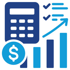 Poster - Financial Planning Dual Tone Icon