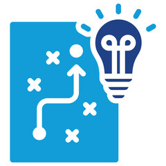 Poster - Strategic Planning Dual Tone Icon