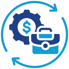 Aufkleber - Business Continuity Planning Dual Tone Icon