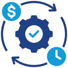 Poster - Operational Efficiency Dual Tone Icon