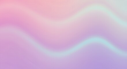 Aufkleber - Abstract pastel gradient background with soft waves and blurred light effects for modern design use