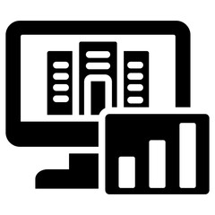 Poster - Enterprise Analytics Solid Black Icon