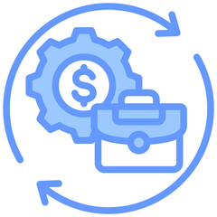 Poster - Business Continuity Planning Lineal Blue Icon