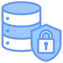 Aufkleber - Data Privacy Lineal Blue Icon