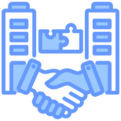 Poster - Enterprise Collaboration  Lineal Blue Icon