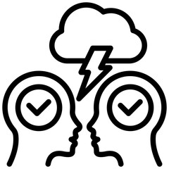 Poster - Conflict Resolution Outline Icon