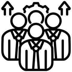 Poster - Staff Development  Outline Icon