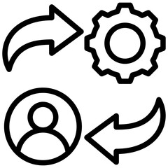 Poster - Change Management Outline Icon