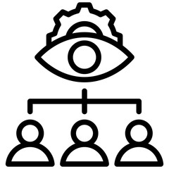 Poster - Supervision Outline Icon