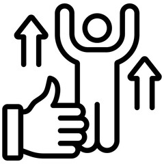 Aufkleber - Employee Motivation Outline Icon