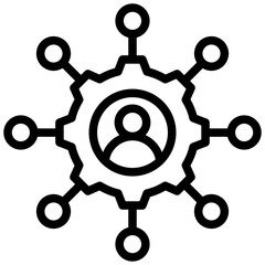 Poster - Stakeholder Management Outline Icon