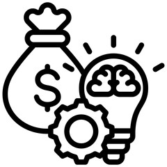 Poster - Budgeting Technique Outline Icon
