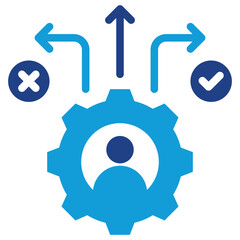 Aufkleber - Decision Support System Dual Tone Icon