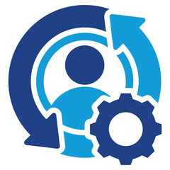 Aufkleber - Human Resource Management Dual Tone Icon