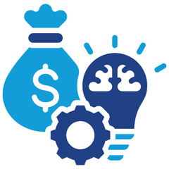 Poster - Budgeting Technique Dual Tone Icon