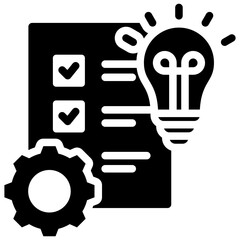 Poster - Strategic Planning Solid Black Icon