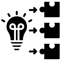 Poster - Problem Solving Solid Black Icon