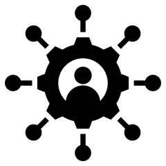 Poster - Stakeholder Management Solid Black Icon