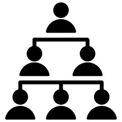 Poster - Organizational Design Solid Black Icon