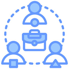 Poster - Workforce Diversity Lineal Blue Icon